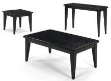 Page 52 of 85 OCCASIONAL TABLES Tribeca Tables End Table Wood/Black 24 L x 28 D x 22 H Console Table Wood/Black 48 L x 18 D x