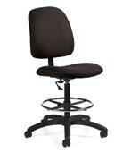 Enterprise Mid Back Conference Chair Black Fabric 25