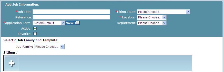 2. Click the Advanced setup using Tests, Libraries or Job Templates option. The Add Job Information screen displays: 3. Type a name for the job in the Job Title box. 4.