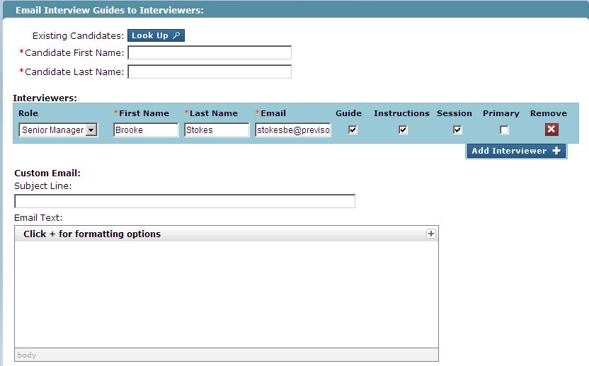 escore Now button This button enables you to manually enter test responses to each part of the job. If the applicant has already registered for this job, use the escore button in the Summary Report.
