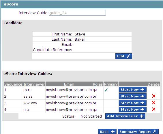 Escoring an Interview A benefit of the InterView tool is the ability to enter interview rating scores into the system to calculate overall interview scores for each candidate.
