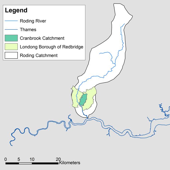 Case Study: The Cranbrook Catchment The case study used for testing the performance of the different hydraulic models is the Cranbrook catchment.