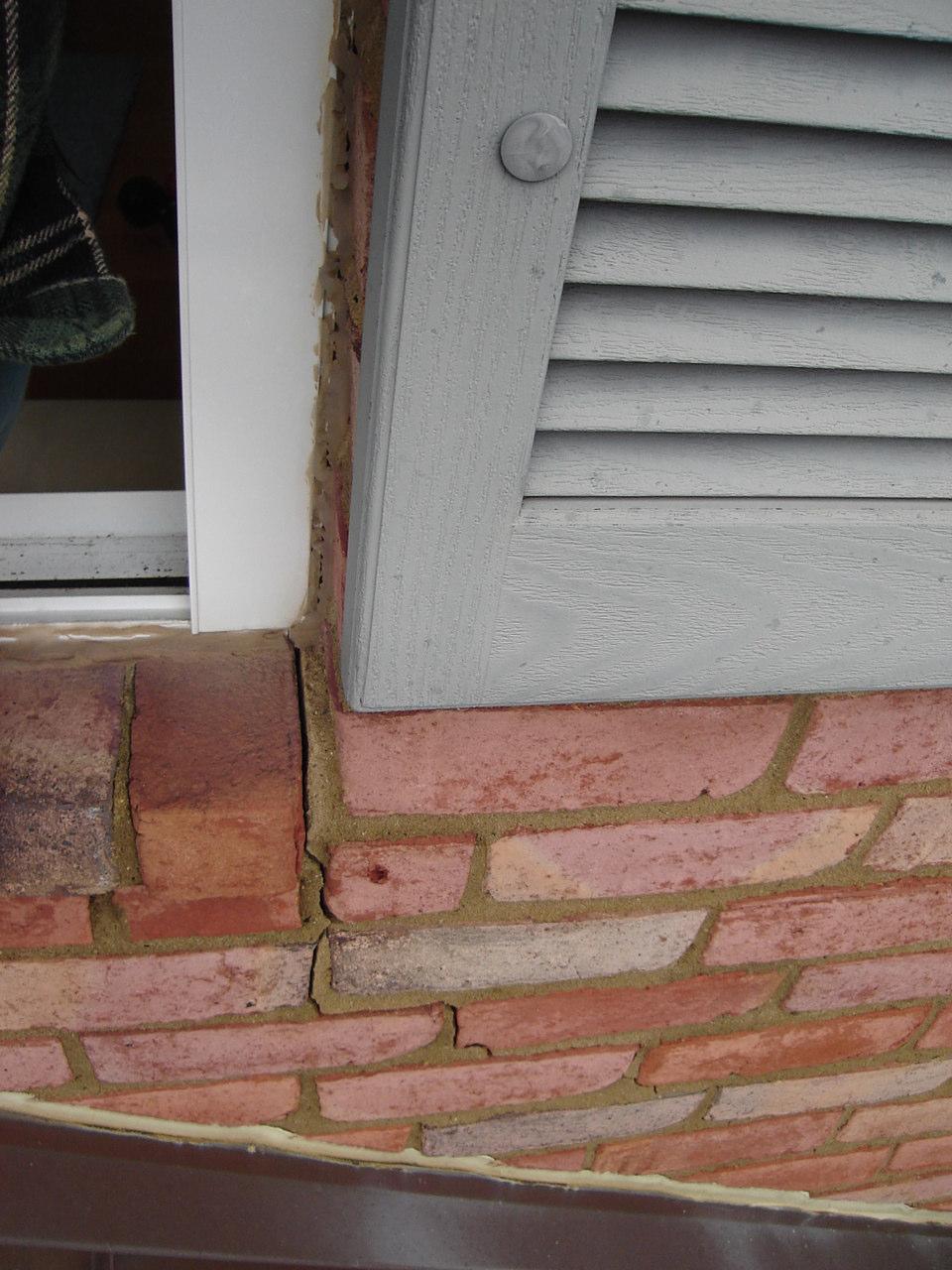 The source of moisture intrusion was located at the