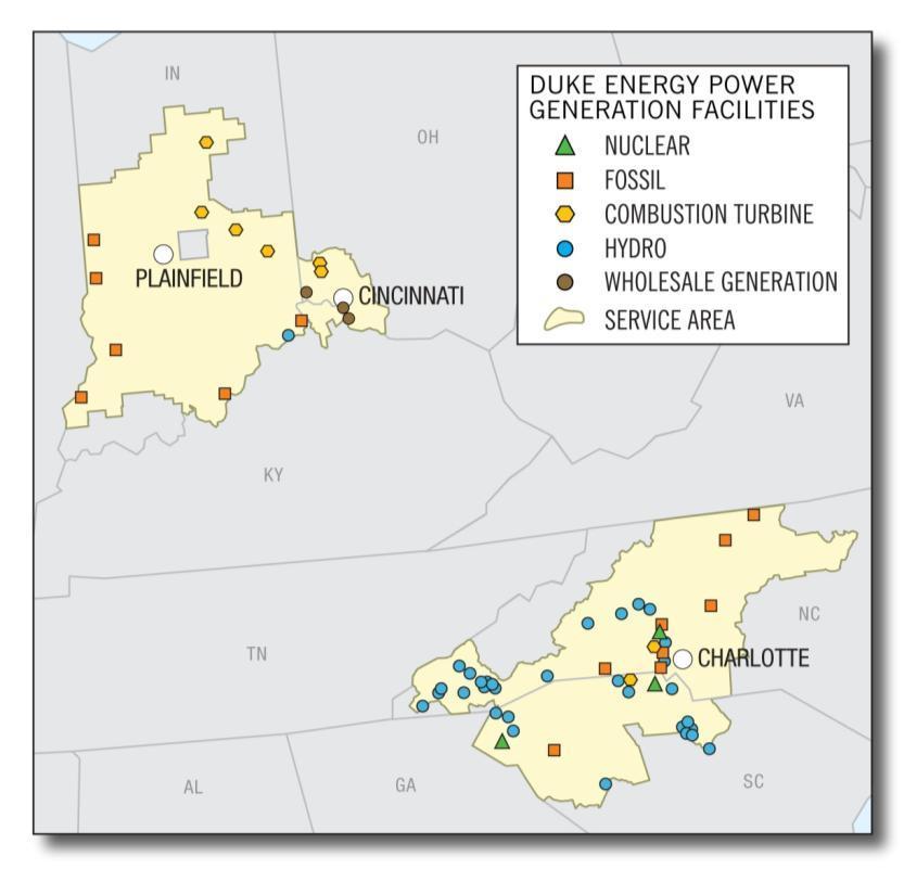 U.S. FRANCHISED ELECTRIC AND GAS 5 states: North Carolina, South Carolina, Indiana, Ohio and Kentucky 47,000 square miles