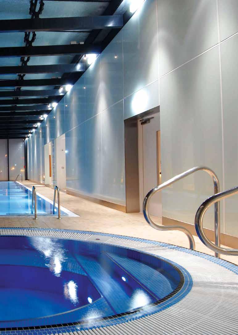 Ceramic and Natural Stone Tiling Solutions 27 Swimming pools provide
