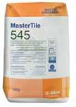 36 Ceramic and Natural Stone Tiling Solutions Tile Grouts MasterTile 530 Coloured, latex modified, fine grained cement grout. Available in a range of colours.