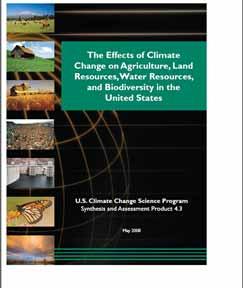 3 The effects of climate change on agriculture, land resources, water