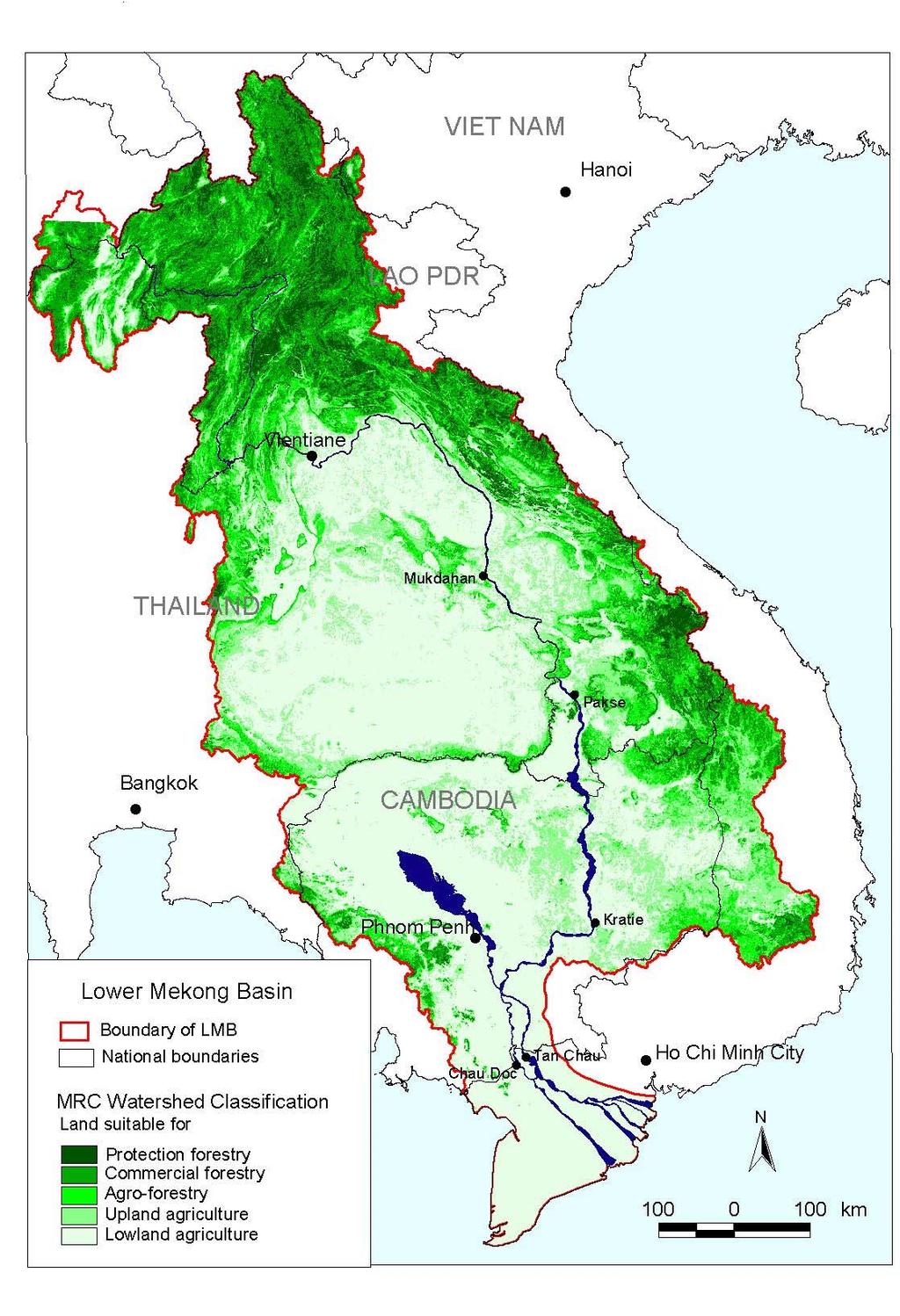 2. APPLICATION: Lower Mekong Basin; The MD of Vietnam: 4 Mil. ha (12% area of Vietnam): - Agriculture land: 64.