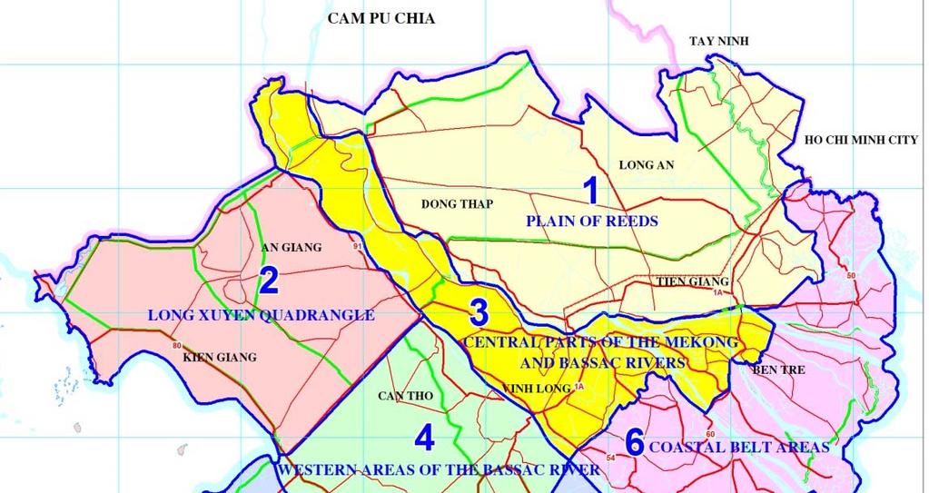 Agro-ecological zones in the Mekong Delta Indicator for classifying: Water