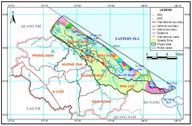 Figure 2: Coastal areas of Thua Thien Hue province [23] 1.
