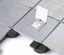 power and data sockets, every solution can be installed in or under the floor.