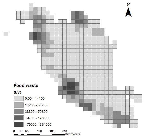 375 Figure 1: State generation of MSW and its food waste amount in Peninsular Malaysia.