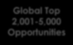 Opportunities Account team and industry consultants serve multiple clients, supported by inside sales Global Top