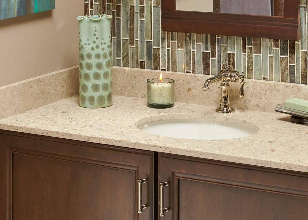 ONE-YEAR LIMITED WARRANTY VT stands behind the quality and performance of these vanity surfaces, offering a one-year limited warranty so your customers can