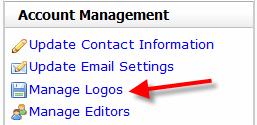 6.3 Manage Logos You have the option to upload a logos for your organization. This is not required, but if you upload logos, they can be used to brand various aspects of the FlashConsign system.
