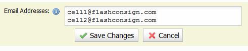 6.6 Manage Notification Settings The FlashConsign system sends notification emails based on certain trigger events.