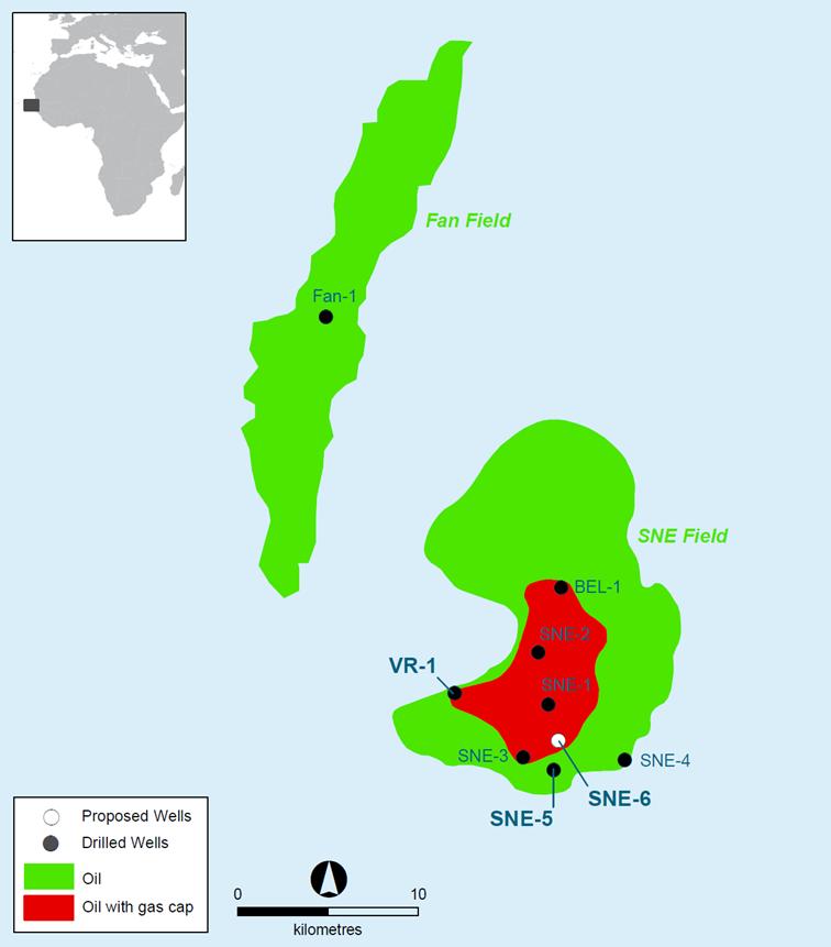 Exploration and Appraisal Delineation of SNE continues ATLANTIC MARGINS Senegal The SNE-5 appraisal well was executed ahead of schedule and under budget.