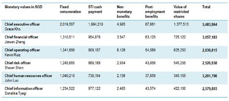 Figure 3 Highlights: Individual compensation levels for CEO and key management personnel on a named basis. Breakdown of total remuneration. Disclosure of statutory/ accounting remuneration values.