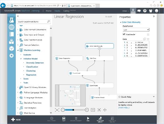 Microsoft Azure Machine Learning Web based UI accessible from different browsers Share/collaborate to any other ML workspace Drag&Drop visual