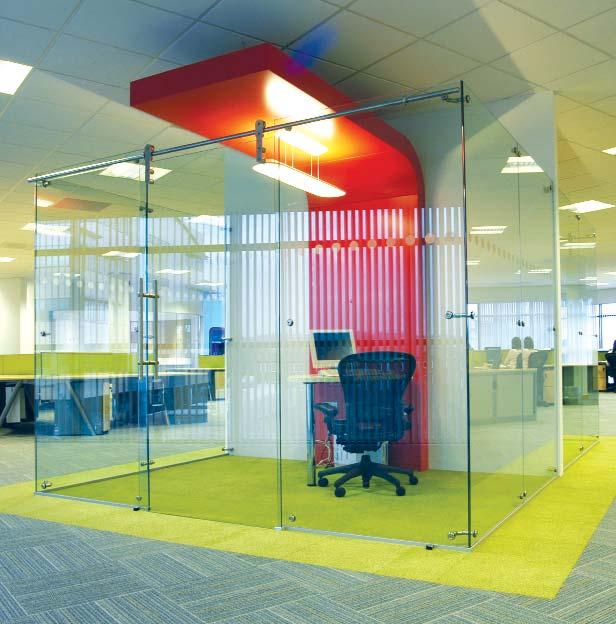 Performance for acoustic insulation; for fire resistance; for structural strength and stability. Systems for visibility to create the feel of open space and light. Systems for privacy.