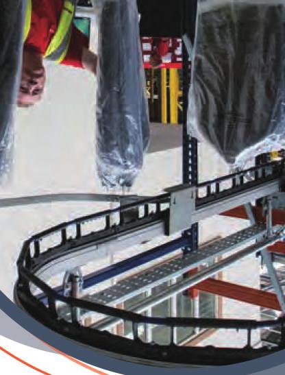 Auto conveyor provides new possibilities for flexible transport of hanging goods.