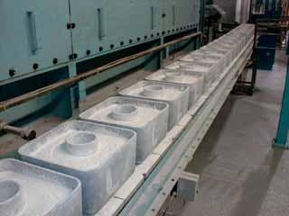 Powders Silicon carbide saggers and bowls for the firing, sintering, heat treating
