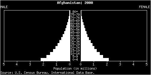 Population Pyramid: Afghanistan How many