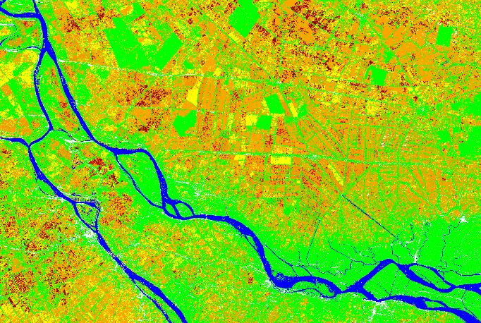 Monitoring of Winter Spring rice Rice monitoring using Sentinel-1A data 27 02 2015 100 km x 70 km, 20 m resolution Thap Muoi Long Xuyen The Mekong Delta, Vietnam 300 km x 300 km 20 m resolution
