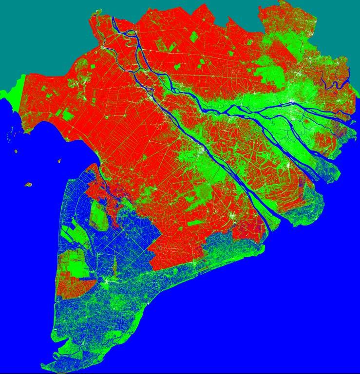 Rice monitoring using Sentinel-1A data Map of Spring Summer Rice (April July) 2015 Mapping result obtained by 21 July 2015 IW S1 Data: 28 April, 10 May, 16 May, 15 June, 9 July, 21 July 2015