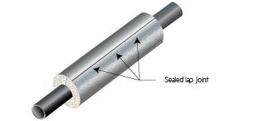 6 Figure 6 is the same as Figure 5 except that the pipe insulation has been rotated, in the view, to show the