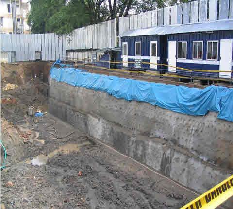 Case Studies on Soil Nailed Retaining Systems for Deep Excavations 59 was reported to be at about 3 to 4M below the ground level.