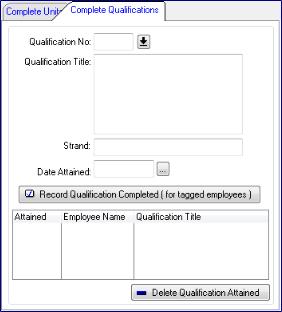33 Adding NZQA Qualifications passed by employees Complete Qualifications tab 1.