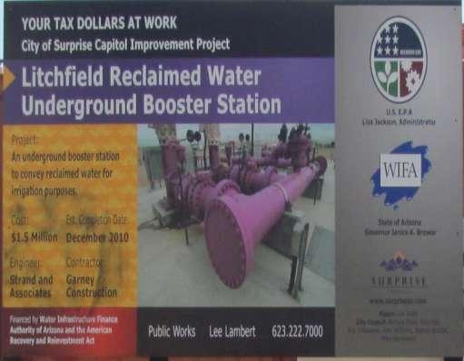 City of Surprise Reclaimed Water Booster Station Modified the Reclaimed