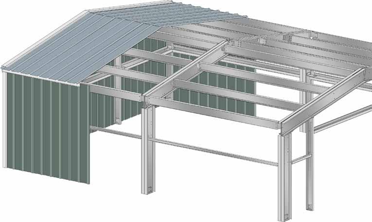 Framing Lincoln steel buildings come with a 40-year limited warranty on AZ55 Galvalume roof panels, a limited