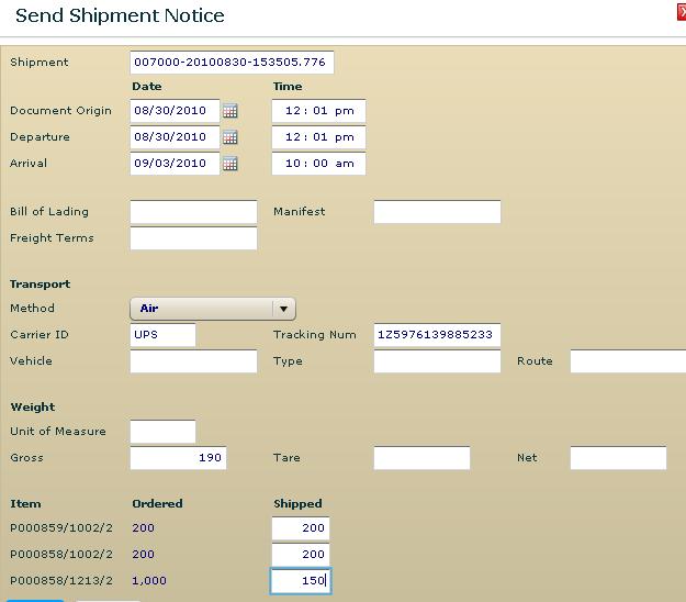 Procurement PLUS Enhanced Receiving with Improved PO Visibility, Shipment Confirmation and Bar Code Labels Prior to shipment, suppliers can download and print bar coded labels that include item, PO,