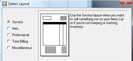 (iv) (v) \ Select the radio-button in front of each invoice layout to view the layout of each invoice.