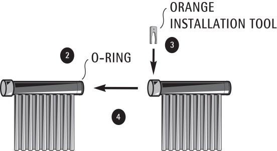 tangling), set down, evenly arrange, and allow each section to unroll. 3 - Clip together using the installation tool included with the required Installation Kit.