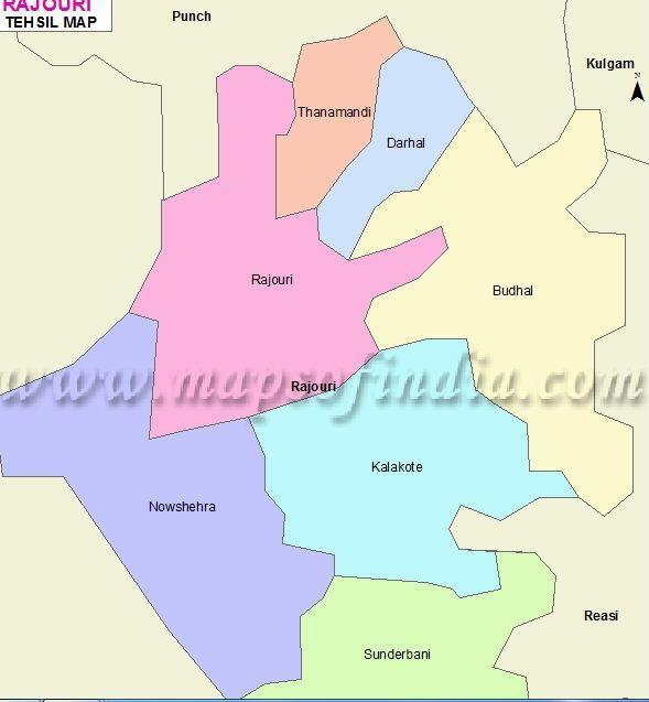 Fig (3): Rajouri and its adjoining areas III.