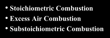 Substoichiometric Combustion Solid