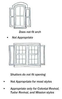 Shutters Window shutters were often added to houses to provide interior shading in the summer and to protect windows during storms. A.