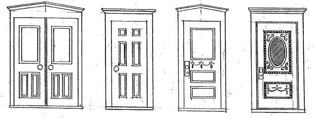Figure 9. Samples of inappropriate doors. Figure 10. Samples of appropriate doors.