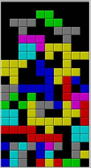 Tetris Shapes similar to resource profile of individual tasks Holes when playing Tetris