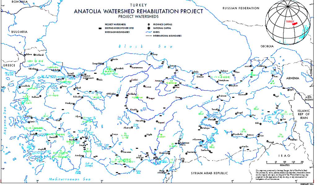 Anatolia Watershed Rehabilitation Project Project implemented in Amasya, Çorum, Samsun, Tokat, Sivas and