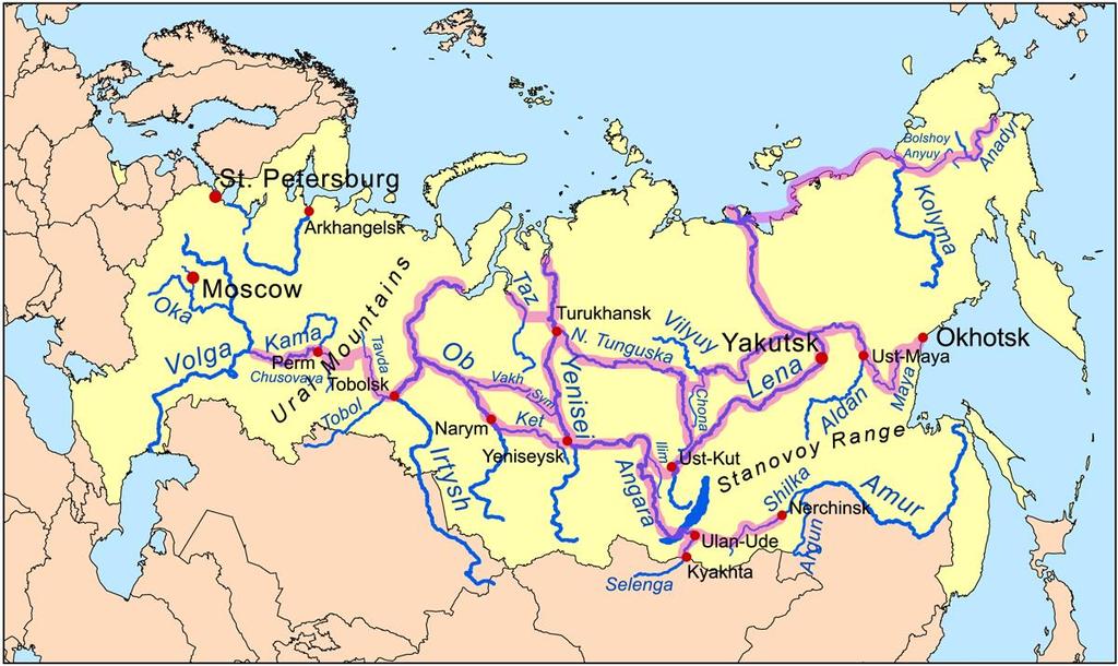 2. Reserve and exploitation of energy resources Siberia and far east area in Russia hydro energy Siberia hydropower resources accounted for 50% of Russia, can generate electricity