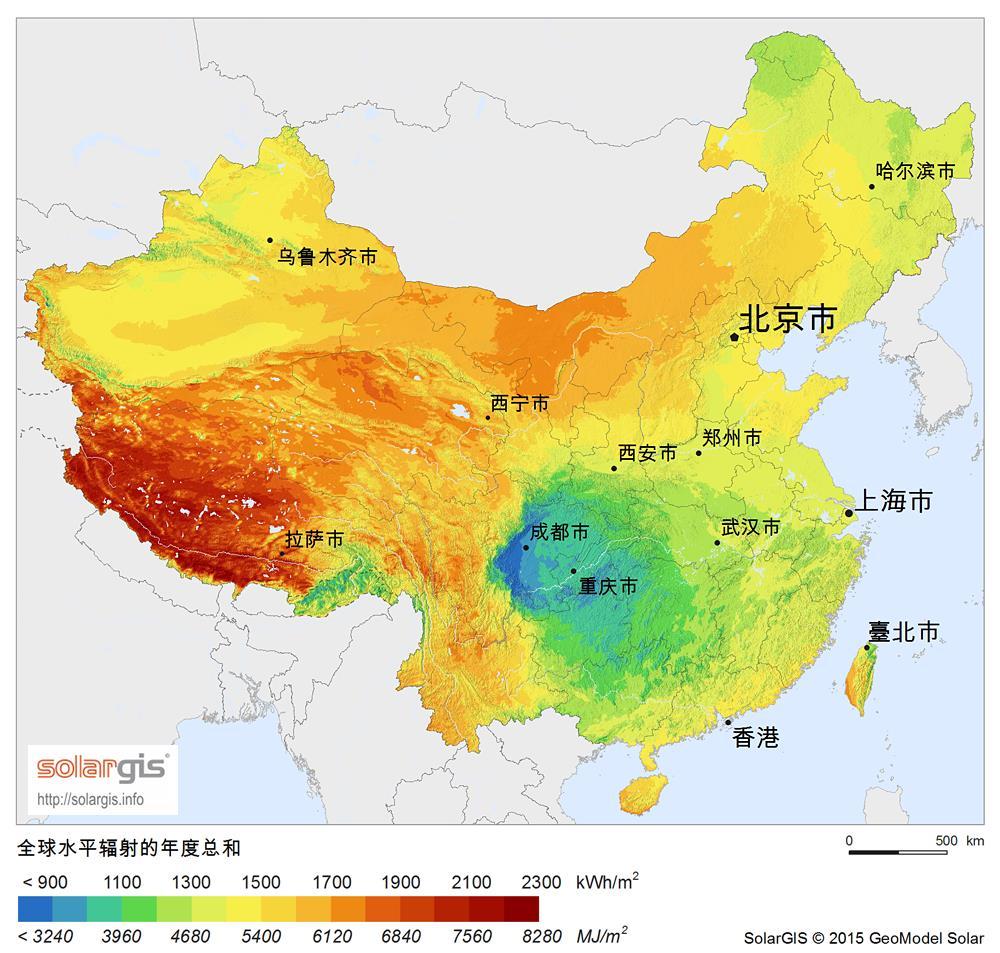 2. Reserve and exploitation of energy resources Northeast China and North China Solar energy South of Inner Mongolia, south of Shanxi and northwest of Hebei are located in the solar energy abundant