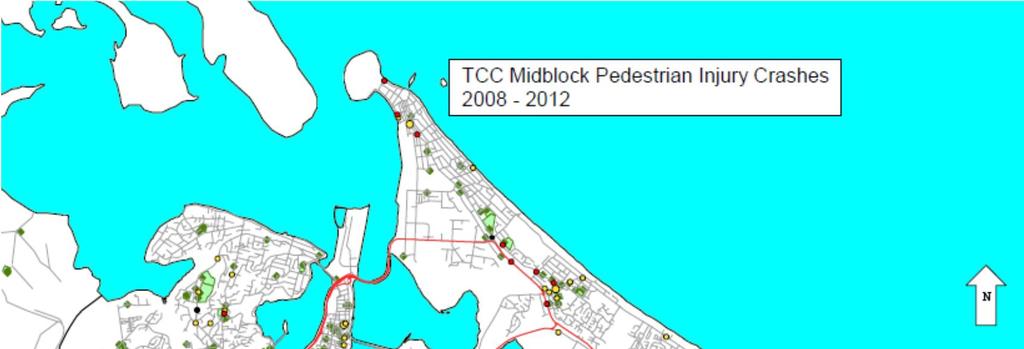 The 2010 Safer Journeys national road safety strategy identifies cyclists as a High individual risk issue for Tauranga, and pedestrians as a Medium/High individual risk issue.