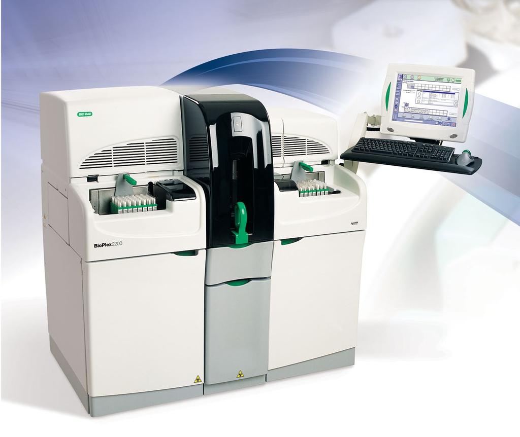 Workflow: Redefined Leveraging the power of multiplex testing, the BioPlex 2200 system brings flexible workflow