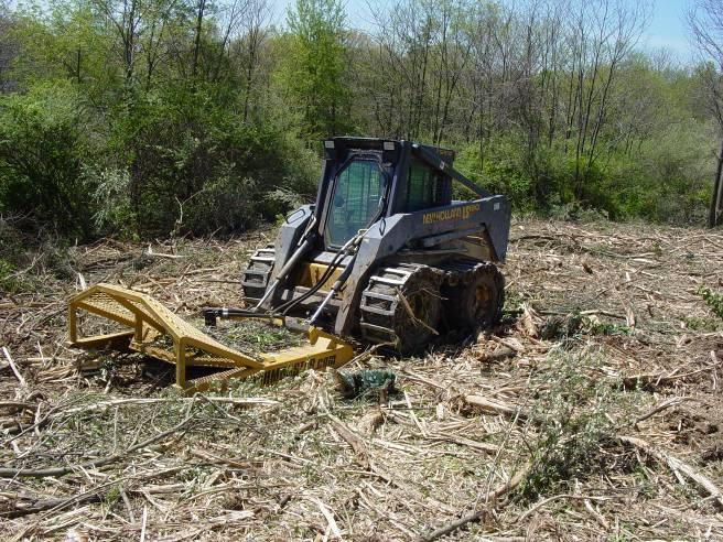 Large scale and mechanized SIPAC, April 2006 Skid Steer Cut up to 6-8 base dia.
