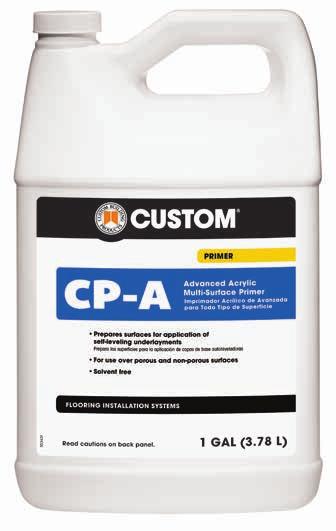 Primer CP-A Advanced Acrylic Multi-Surface Primer CP-A is an advanced acrylic multi-surface primer/sealer that prepares surfaces for the application of an appropriate CUSTOM or CMVC Self-Leveling