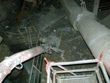 5 Damages at steel structure Upper part of pump casing ripped off source: Dr. M. Bader E.